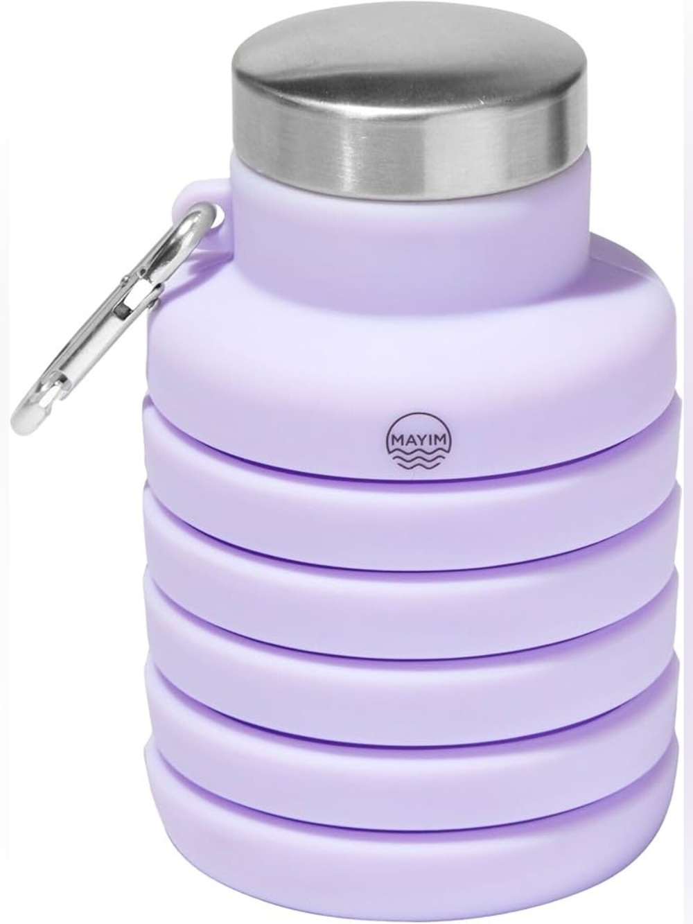 NWT MAYIM 20oz Collapsible Carabiner Bottle | Lilac MSRP $29